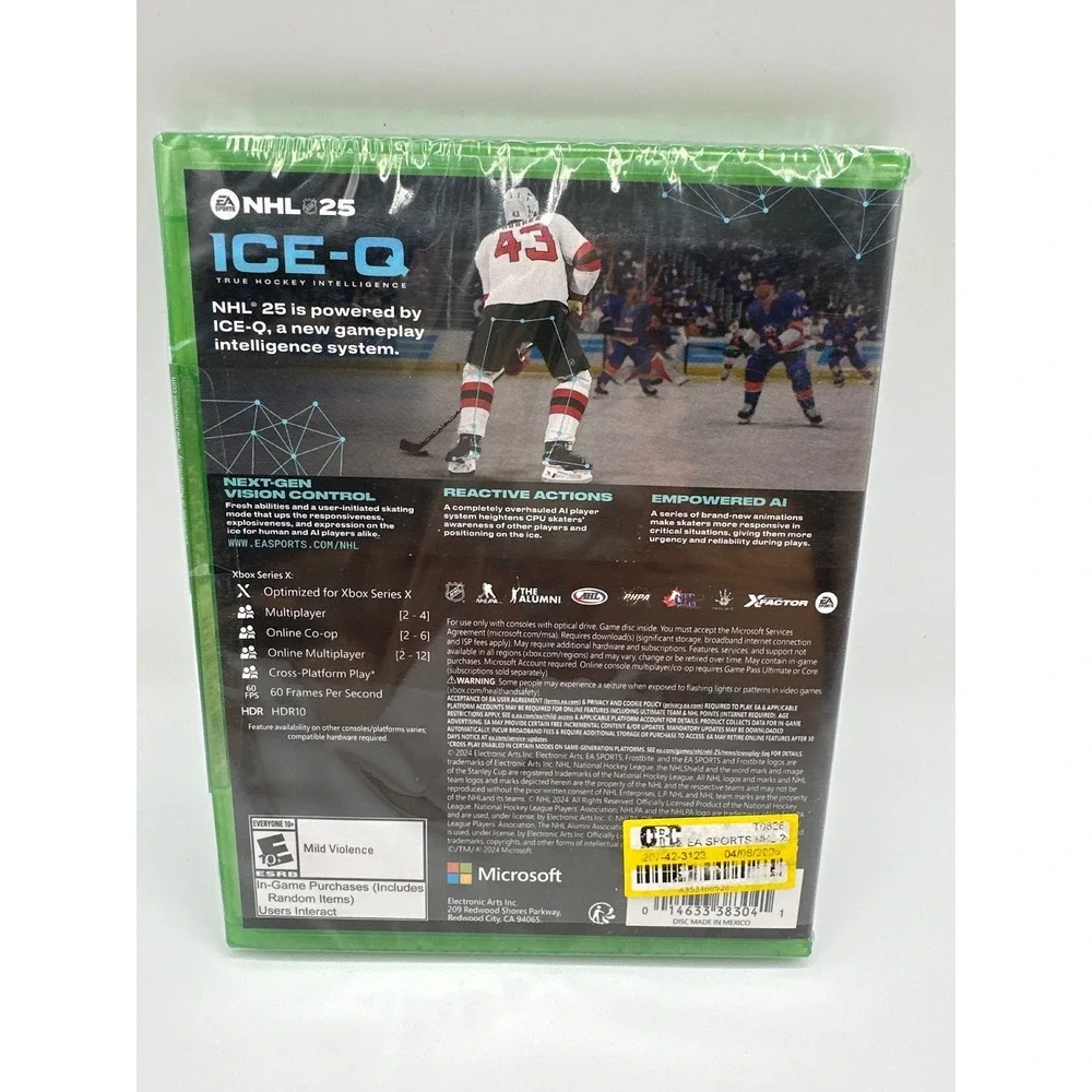 Brand New/Sealed NHL 25 - Microsoft Xbox Series X|S